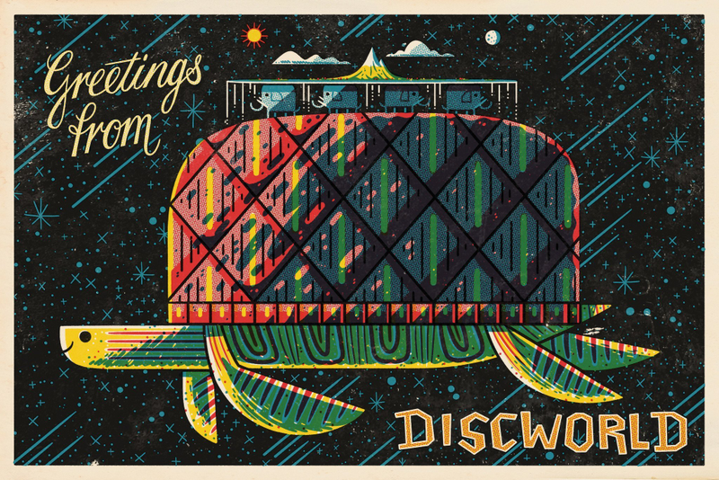 “Discworld” from iam8bit.com’s “ Postcards From Space” collection.